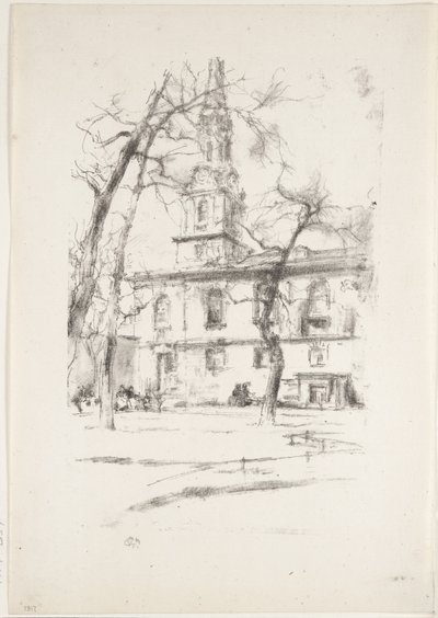 St. Giles-in-the-Fields, 1896 by James Abbott McNeill Whistler