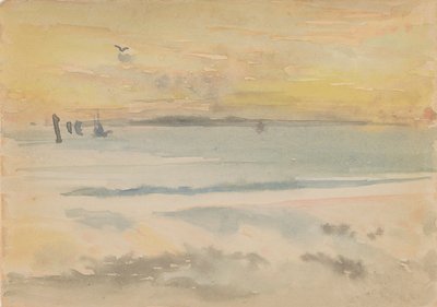 Aziz Ives: Gün Batımı, 1883-1884. by James Abbott McNeill Whistler