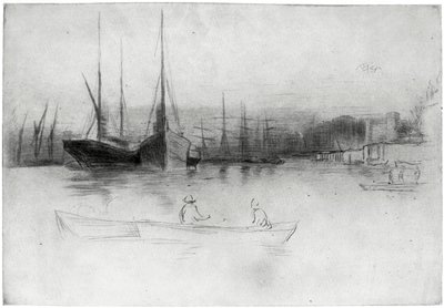 Kule açıklarında vapurlar, 1875 1904. by James Abbott McNeill Whistler