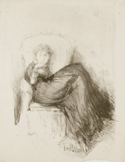 Çalışma: Maud Oturan, 1878 by James Abbott McNeill Whistler