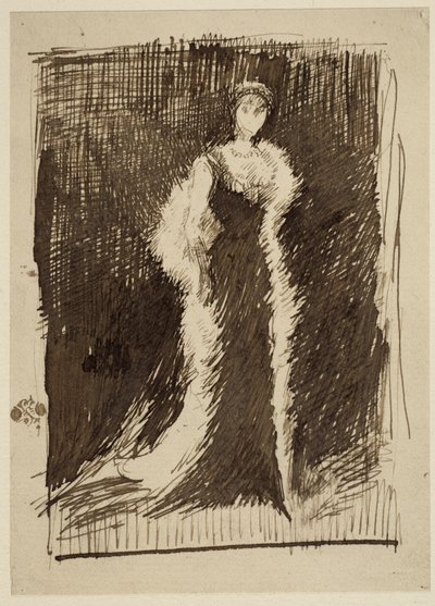Siyah Aranjman Çalışması: Lady Meux, 1881 by James Abbott McNeill Whistler