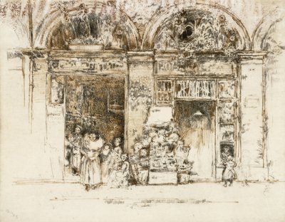 Ayçiçekleri, Rue des Beaux-Arts, c.1892-93 by James Abbott McNeill Whistler