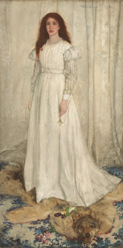 Beyaz Senfoni, No. 1: Beyaz Kız, 1862. by James Abbott McNeill Whistler