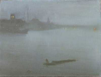 Thames - Mavi ve Gümüşte Gece, 1872/8 dolayları (tuval üzerine yağlı boya) by James Abbott McNeill Whistler