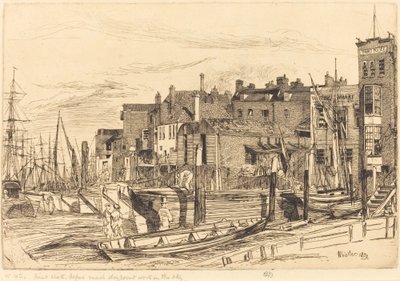 Thames Polisi, 1859. by James Abbott McNeill Whistler