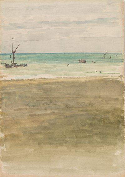 Yıkananlar, 1882-1883. by James Abbott McNeill Whistler