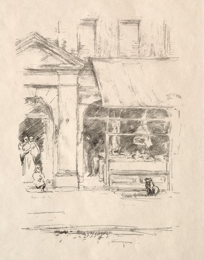 Kasap Köpeği, 1896. by James Abbott McNeill Whistler