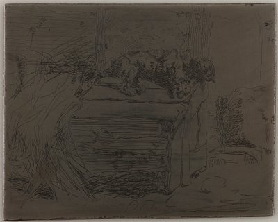 Kulübedeki Köpek, 1858. by James Abbott McNeill Whistler