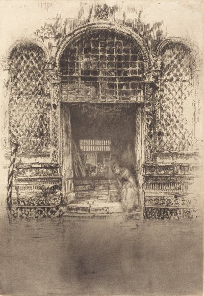 Kapı, 1880. by James Abbott McNeill Whistler