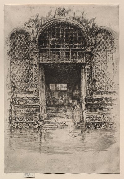 Kapı, 1880. by James Abbott McNeill Whistler
