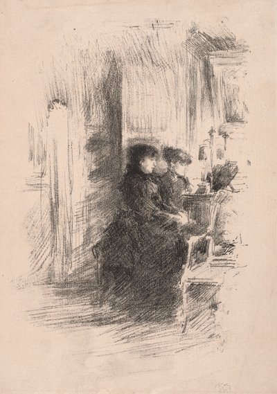 Düet, 1894. by James Abbott McNeill Whistler