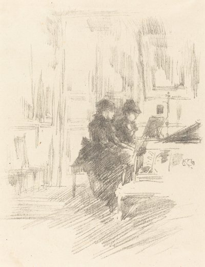 Düet, No. 2, 1894. by James Abbott McNeill Whistler