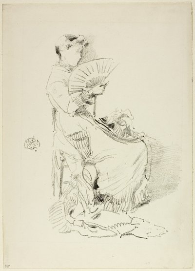 Fan, 1879 by James Abbott McNeill Whistler