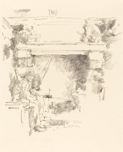 Şömine, 1893. by James Abbott McNeill Whistler