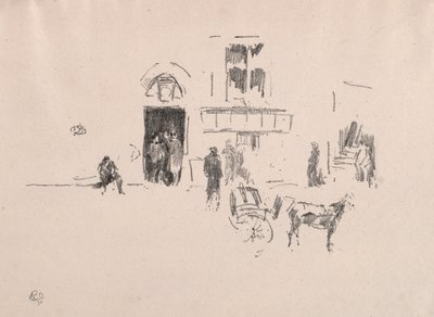Gaiety Sahne Kapısı, 1879. by James Abbott McNeill Whistler