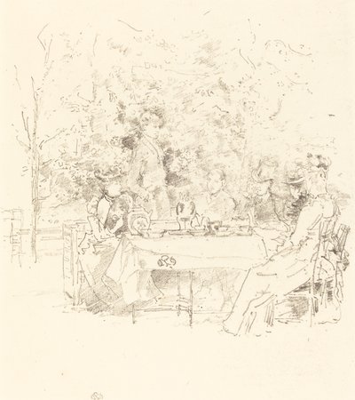 Bahçe, 1891. by James Abbott McNeill Whistler