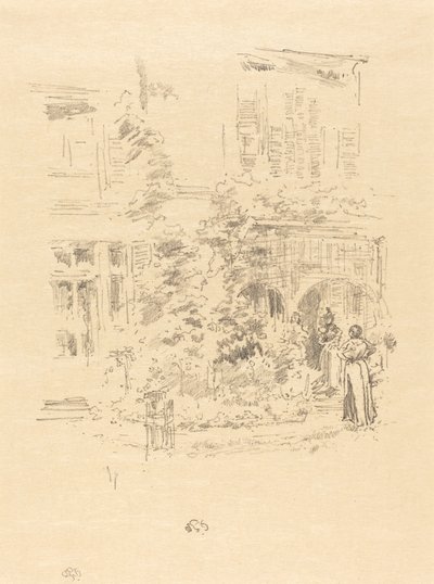 Bahçe Sundurması, 1894. by James Abbott McNeill Whistler
