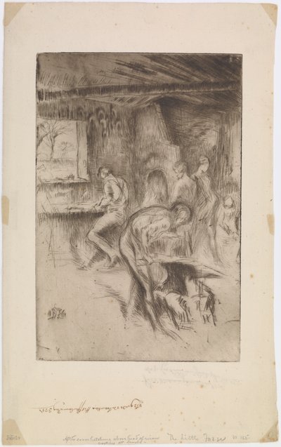 Küçük Demirhane, Liverpool, 1875. by James Abbott McNeill Whistler