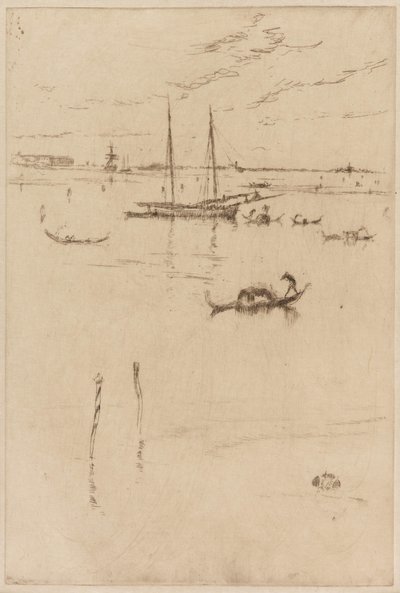 Küçük Lagün, 1879-1880. by James Abbott McNeill Whistler