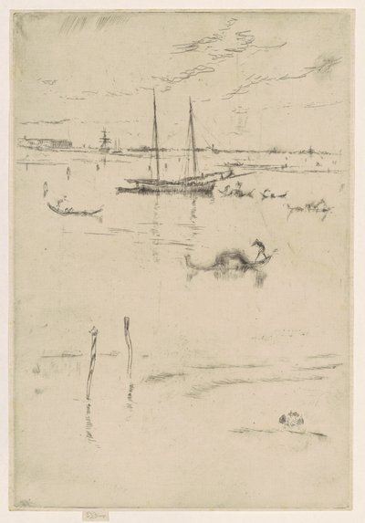 Küçük Lagün, 18791880. by James Abbott McNeill Whistler