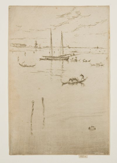 İlk Venedik Seti olarak da bilinen On İki Gravürden Küçük Lagün by James Abbott McNeill Whistler