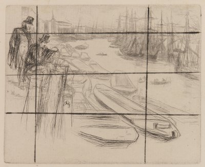 Küçük Havuz, 1861. by James Abbott McNeill Whistler