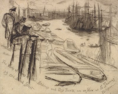 Küçük Havuz, 1861. by James Abbott McNeill Whistler