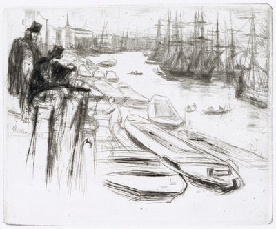 Küçük Havuz, No.1 (gravür) by James Abbott McNeill Whistler