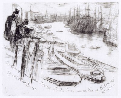 Küçük Havuz, No.2 (gravür) by James Abbott McNeill Whistler