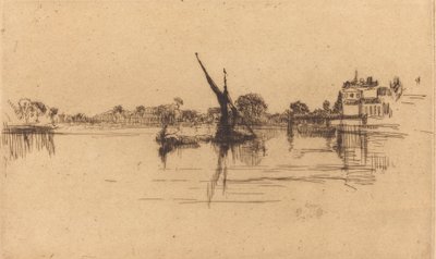 Küçük Putney, No.II, 1879. by James Abbott McNeill Whistler