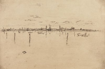 Küçük Venedik, 1879-1880. by James Abbott McNeill Whistler