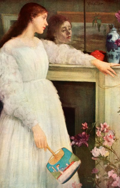 Küçük Beyaz Kız, Kitap Plakası by James Abbott McNeill Whistler