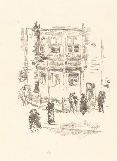 Yöneticinin Penceresi, Gaiety Tiyatrosu, 1896. by James Abbott McNeill Whistler