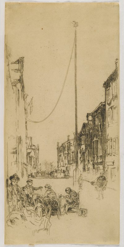 Direk, 1880 (kağıt üzerine gravür) by James Abbott McNeill Whistler