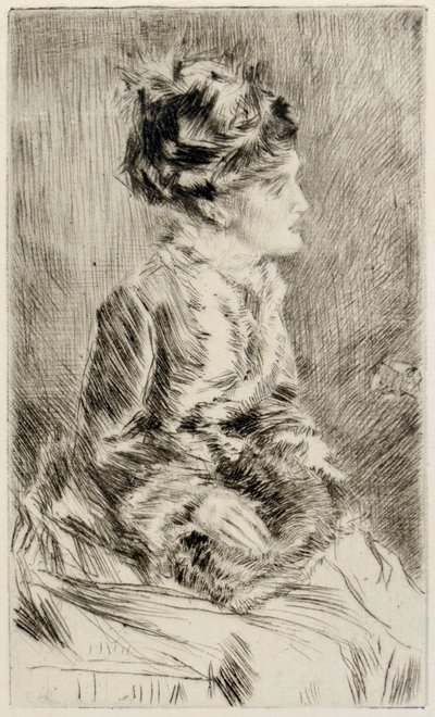 muff by James Abbott McNeill Whistler