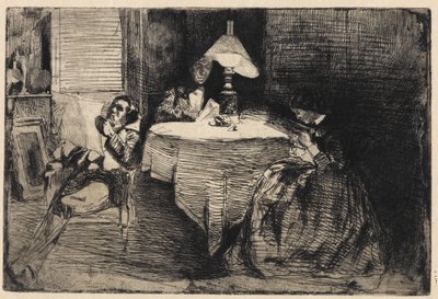 Müzik Odası, 1858. by James Abbott McNeill Whistler