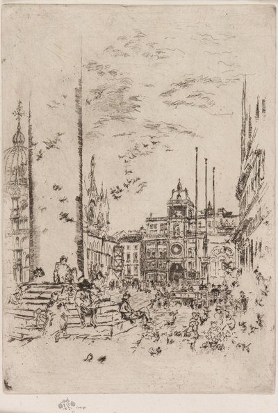 Piazzetta, 1879-1880. by James Abbott McNeill Whistler