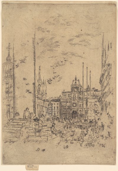 Piazzetta, 1879-1880. by James Abbott McNeill Whistler