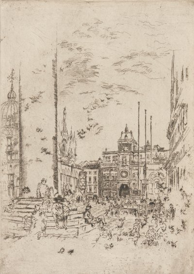 Piazzetta, 1879-1880. by James Abbott McNeill Whistler