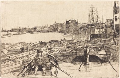 Havuz, 1859. by James Abbott McNeill Whistler