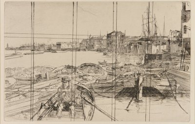 Havuz, 1859. by James Abbott McNeill Whistler