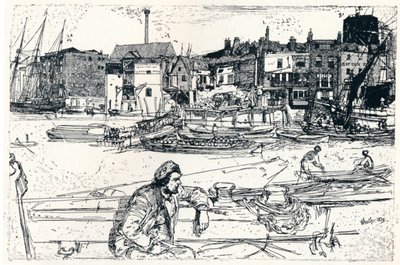 Londra Havuzu, 1859, 1904 by James Abbott McNeill Whistler
