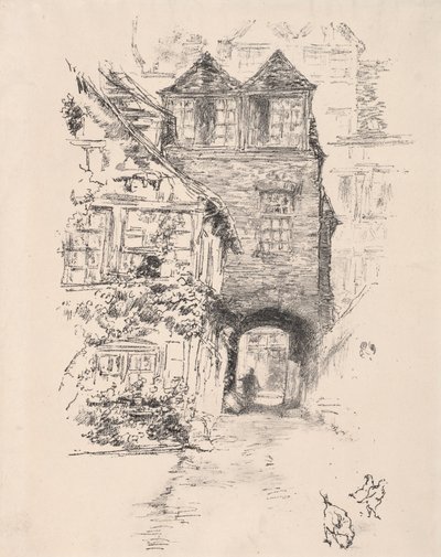 Rahipler Evi, Rouen, 1894. by James Abbott McNeill Whistler