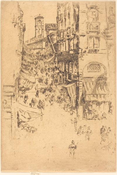 Rialto, 1880. by James Abbott McNeill Whistler