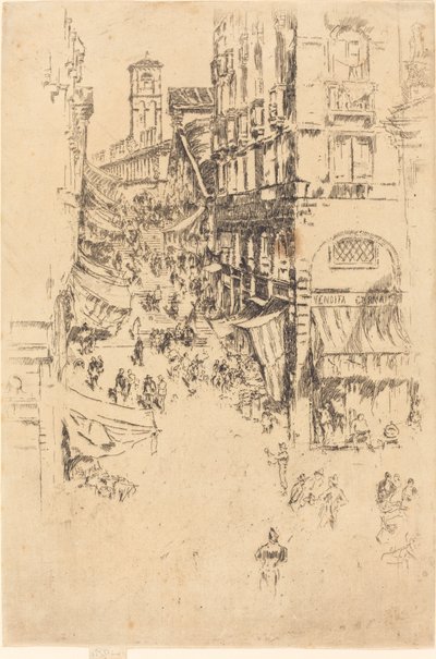 Rialto, 1880. by James Abbott McNeill Whistler