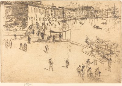 Riva, No.II, 1880. by James Abbott McNeill Whistler