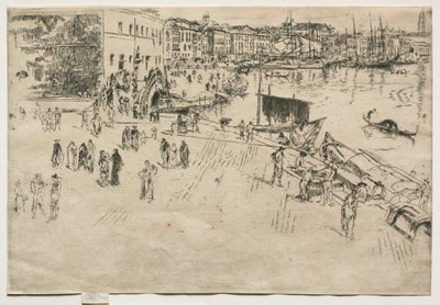Riva, No. 1, 1880. by James Abbott McNeill Whistler