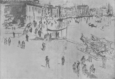 Riva, İki Numara, c1880, 1904 by James Abbott McNeill Whistler