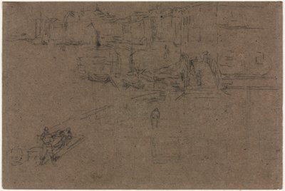 Riva, Venedik. by James Abbott McNeill Whistler