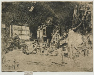 Smithy. by James Abbott McNeill Whistler